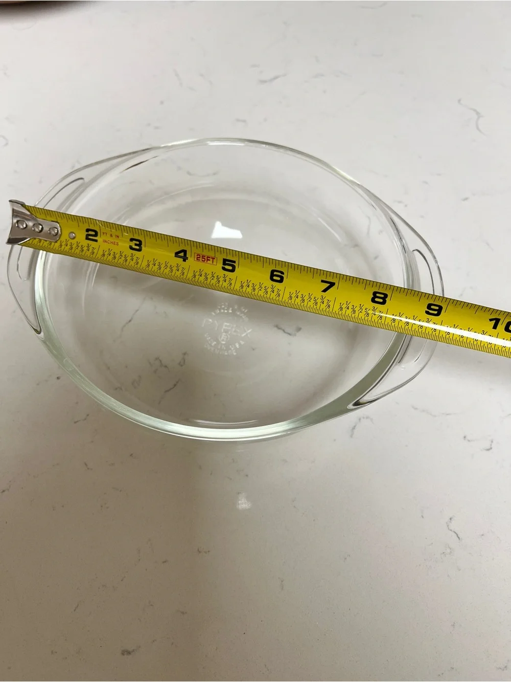 PYREX Clear Glass Mixing Bowl with Pouring Lip 1/2 quart